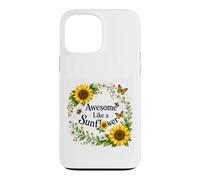 Custodia per iPhone 13 Pro Max Fantastico tema floreale ispiratore come un girasole