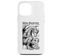 Custodia per iPhone 13 Pro Max Fantasy Miniature Painter Drago Divertente Aerografo Pittura RPG