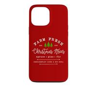 Custodia per iPhone 13 Pro Max Farm Fresh Xmas Tree, Pine Retro Vintage Graphic Christmas