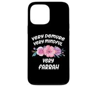 Custodia per iPhone 13 Pro Max Farrah Personalized Very Demure Very Mindful Farrah Name