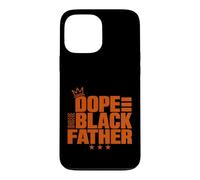 Custodia per iPhone 13 Pro Max Fathers Day Dope Black Father African American Pride Dad Men