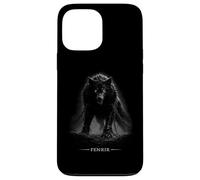 Custodia per iPhone 13 Pro Max Fenrir - Ragnarok vichingo norvegese il lupo