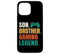 Custodia per iPhone 13 Pro Max Figlio Fratello Gaming Leggenda Video Gamer Tween Adolescente Ragazzi