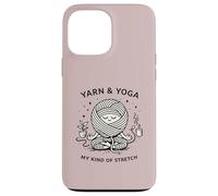 Custodia per iPhone 13 Pro Max Filato e yoga My Kind of Stretch Knitter Hobby Craft Humor