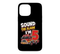 Custodia per iPhone 13 Pro Max Firetruck Compleanno Suono L'Allarme Io Sono 5 Fuoco Camion