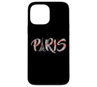 Custodia per iPhone 13 Pro Max Floreale Parigi Torre Eiffel Amo Parigi Cute France