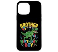 Custodia per iPhone 13 Pro Max Fratello Del Compleanno Partito Outfit Dinosaur Squad Brother