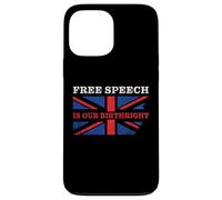 Custodia per iPhone 13 Pro Max Free Speech is Our Birthright - Anti-Woke Conservative Quote