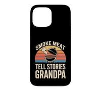 Custodia per iPhone 13 Pro Max Fumo Carne Raccontare Storie Nonno BBQ Grilling