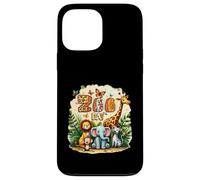 Custodia per iPhone 13 Pro Max Fun Zoo Day Cute Wildlife Animali Scuola FieldTrip Safari