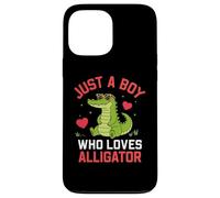 Custodia per iPhone 13 Pro Max Funny Animal Crocodile, Just a boy who loves alligator