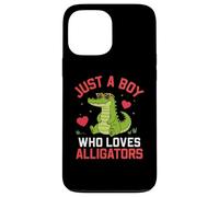 Custodia per iPhone 13 Pro Max Funny Animal Crocodile, Just a boy who loves Alligators