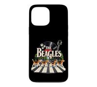 Custodia per iPhone 13 Pro Max Funny Beagle Band Music Dogs Retro Rock Pet Lover