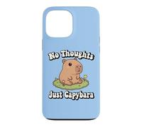 Custodia per iPhone 13 Pro Max Funny Kids Kawaii Meme Chill No Thoughts Just Capybara Vibes