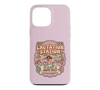 Custodia per iPhone 13 Pro Max Funny Lactation Station, Lactating Mothers Breastfeeding Mom