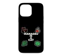 Custodia per iPhone 13 Pro Max Funny Office Humor Manager Is A Cat Feline Boss