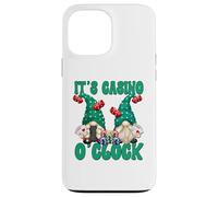 Custodia per iPhone 13 Pro Max Funny Saying Las Vegas Gnome Green Letters For Casino Night