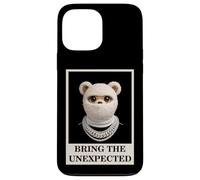 Custodia per iPhone 13 Pro Max Funny Wild tEDDY bEAR With Fur Mask Bring the Unexpected