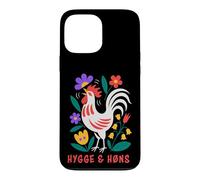 Custodia per iPhone 13 Pro Max Galline da cortile Hygge Folk Art Gallo