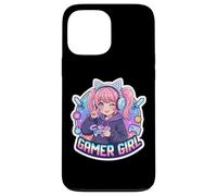 Custodia per iPhone 13 Pro Max Gamer Ragazza Video Gioco Amante Gioco Anime Online Streamer Divertimento