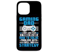 Custodia per iPhone 13 Pro Max Gaming Dad I Don't Just Play I Teaching My Son How To Solve Pro
