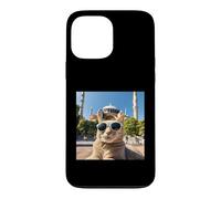 Custodia per iPhone 13 Pro Max Gatto divertente alla moschea di Santa Sofia