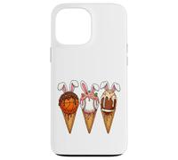 Custodia per iPhone 13 Pro Max Gelato gocciolante basket baseball calcio coniglietto Pasqua