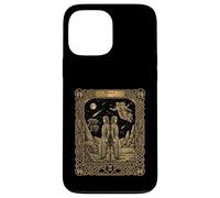 Custodia per iPhone 13 Pro Max Gemini Zodiac Oroscopo Tarocchi Stile Carta