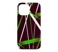 Custodia per iPhone 13 Pro Max Geometria Urbana Nero Bianco Erba-Verde