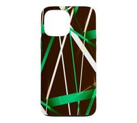 Custodia per iPhone 13 Pro Max Geometria Urbana Nero Bianco Verde