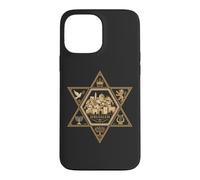 Custodia per iPhone 13 Pro Max Gerusalemme Stella di David Israele Ebraica Giudaica Arte