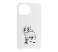 Custodia per iPhone 13 Pro Max Gesù Cristo Agnello di Dio Agnus Dei