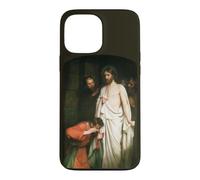 Custodia per iPhone 13 Pro Max Gesù Cristo Dubita Thomas Dipinto Carl Bloch 1881