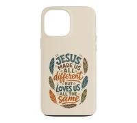 Custodia per iPhone 13 Pro Max Gesù ha fatto tutti i diversi messaggi di fede cristiana