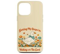 Custodia per iPhone 13 Pro Max Getting My Steps in Walking With The Lord Christian Floral