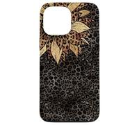Custodia per iPhone 13 Pro Max Ghepardo leopardo stampa animale girasole per donne ragazze carino