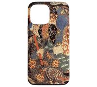 Custodia per iPhone 13 Pro Max Giapponese Art Woodblock Miyamoto Musashi Samurai Giant Nue