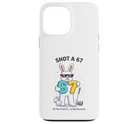 Custodia per iPhone 13 Pro Max Girato un 67 Coniglietto di Pasqua Golf Scherzo Umorismo Pasqua Golfers
