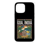 Custodia per iPhone 13 Pro Max Goa India Bandiera Spiaggia Basilica Grafica Viaggio