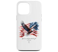 Custodia per iPhone 13 Pro Max GOD is Not Finished Yet - Vintage Watercolor Eagle 1776