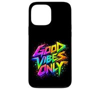 Custodia per iPhone 13 Pro Max Good Positive Graffiti Vibes Quotes Colorful Splach Colors
