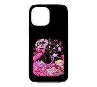 Custodia per iPhone 13 Pro Max Gossip Cats Purr-ty Y2K - Umorismo rosa