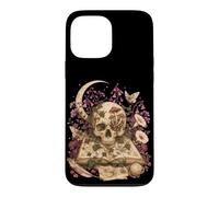 Custodia per iPhone 13 Pro Max Gothic Botanical Skull Moon Grimoire Dark Academia Book Love