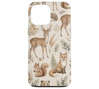 Custodia per iPhone 13 Pro Max Grafica Boho Woodland Animals Forest Wildlife Cottage