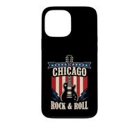 Custodia per iPhone 13 Pro Max Grafica della città della musica rock and roll di Chicago