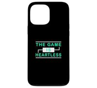 Custodia per iPhone 13 Pro Max Grafica verde acqua chiaro The Game Is Heartless Teal Aqua