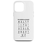 Custodia per iPhone 13 Pro Max Grafico delle scommesse Aleph per l'apprendimento della lingua yiddish dell'alfabeto ebraico