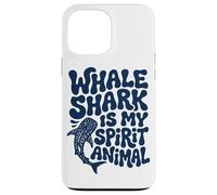Custodia per iPhone 13 Pro Max Groovy Balena Shark Spirit Animal Retro Art