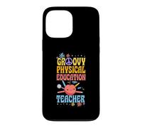 Custodia per iPhone 13 Pro Max Groovy Educazione Fisica Insegnante 60s Throwback Day Pace