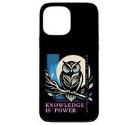 Custodia per iPhone 13 Pro Max Gufo - Knowledge is Power - Wisdom Owl Design